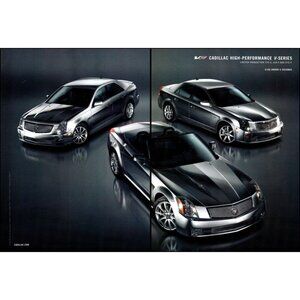 2006 Cadillac STS XLR CTS Performance V Series 2 Page Vintage Print Ad Wall Art